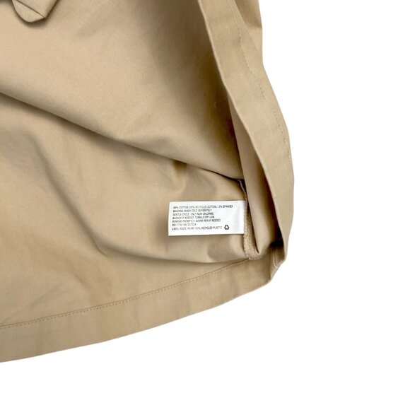 Kika Vargas X Target Women's Plus Size 3X Cotton Trench Coat Scalloped Tan NWT - Picture 4 of 7